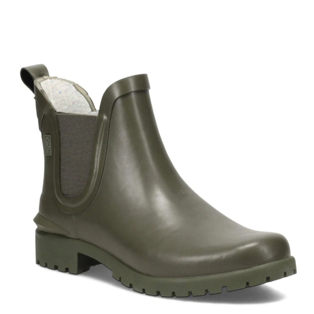 Keds Rowan Chelsea Rain Boot | Olive Green, Size 8
